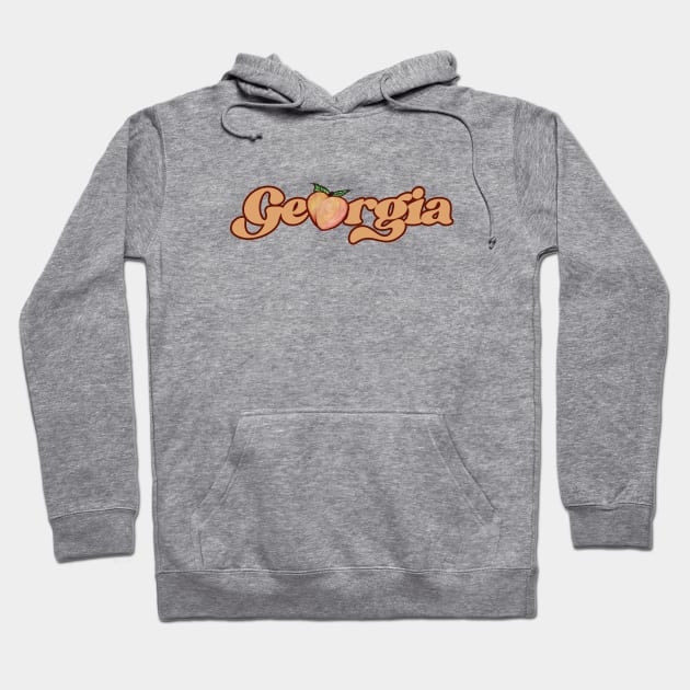 Georgia Peach Hoodie by bubbsnugg